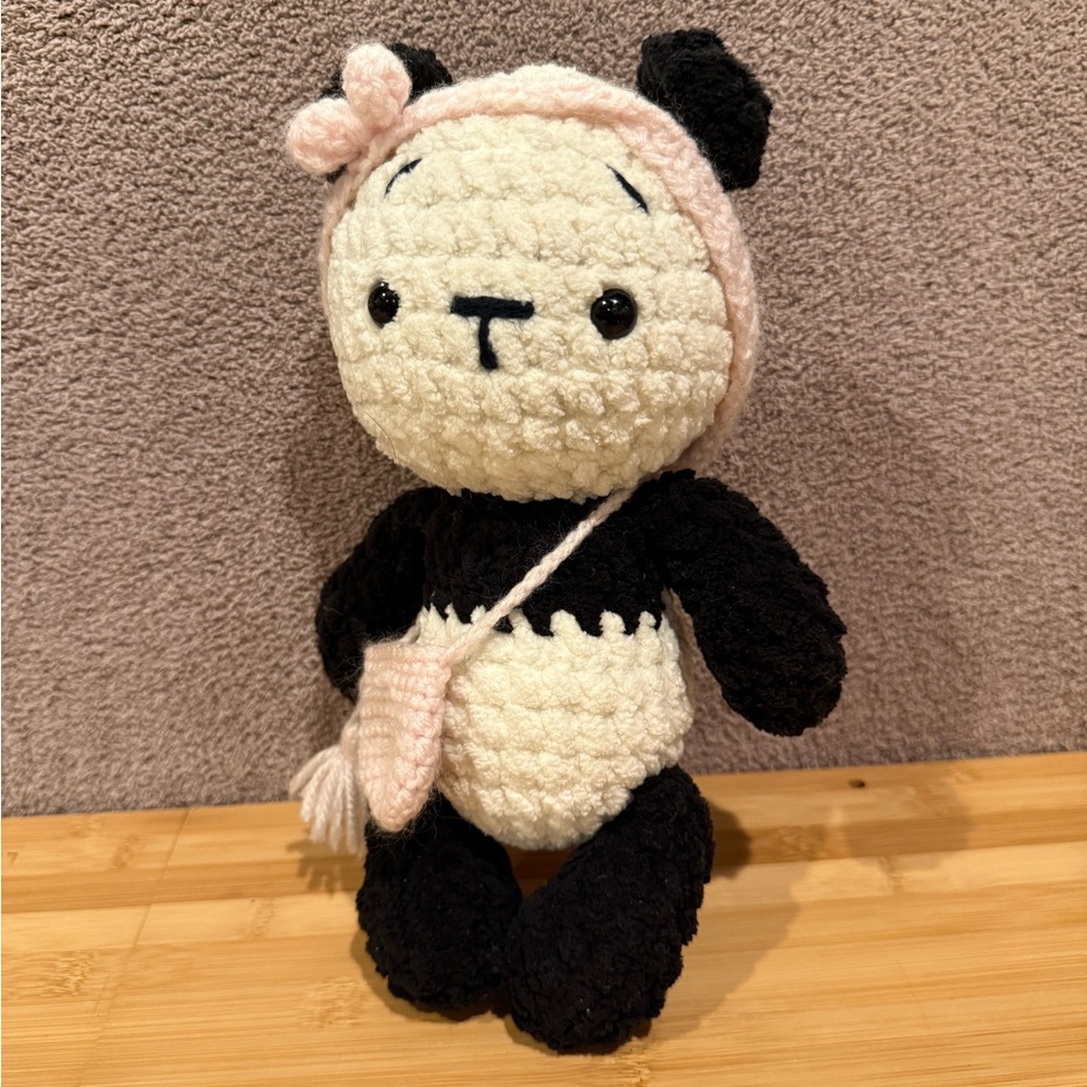 Crochet panda